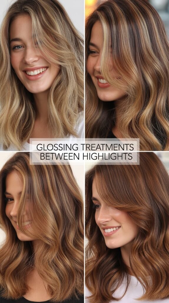 Glossing Treatments Between Highlights