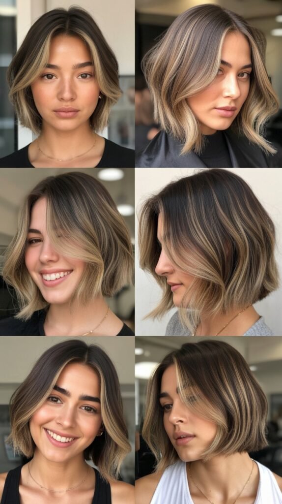 The Blunt Cut With Face-Framing Balayage