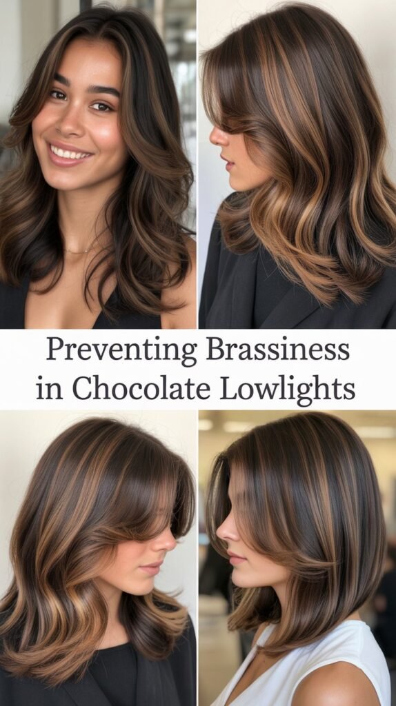 Preventing Brassiness in Chocolate Lowlights