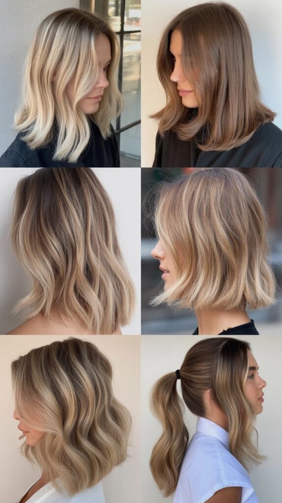 Champagne Blonde All-Over Highlights