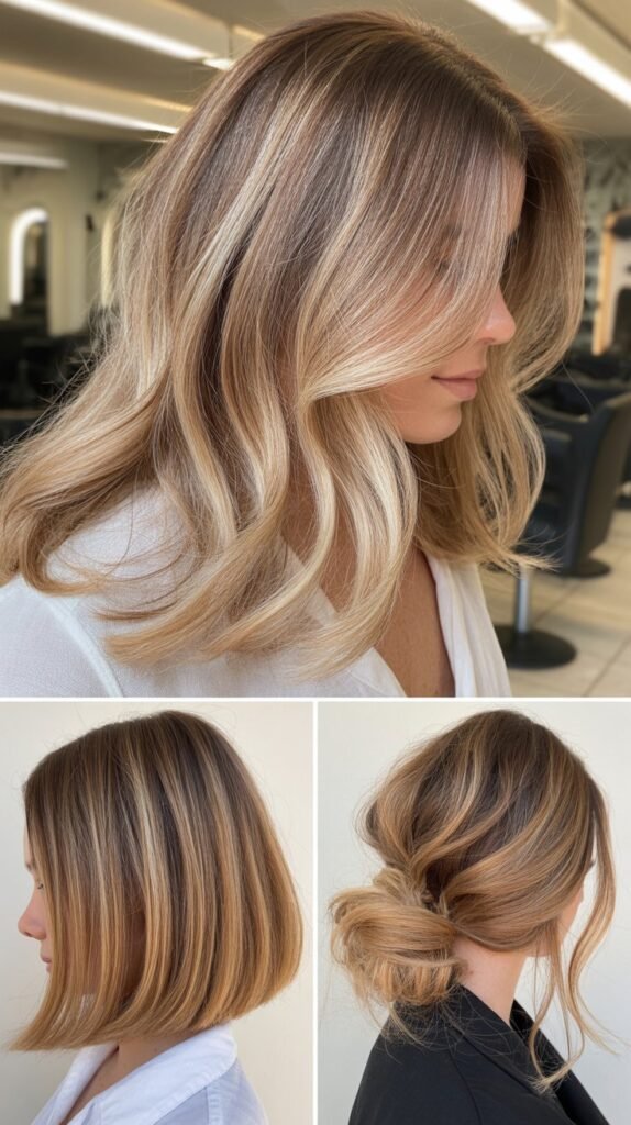 Toasted Coconut Highlights on Light Bases