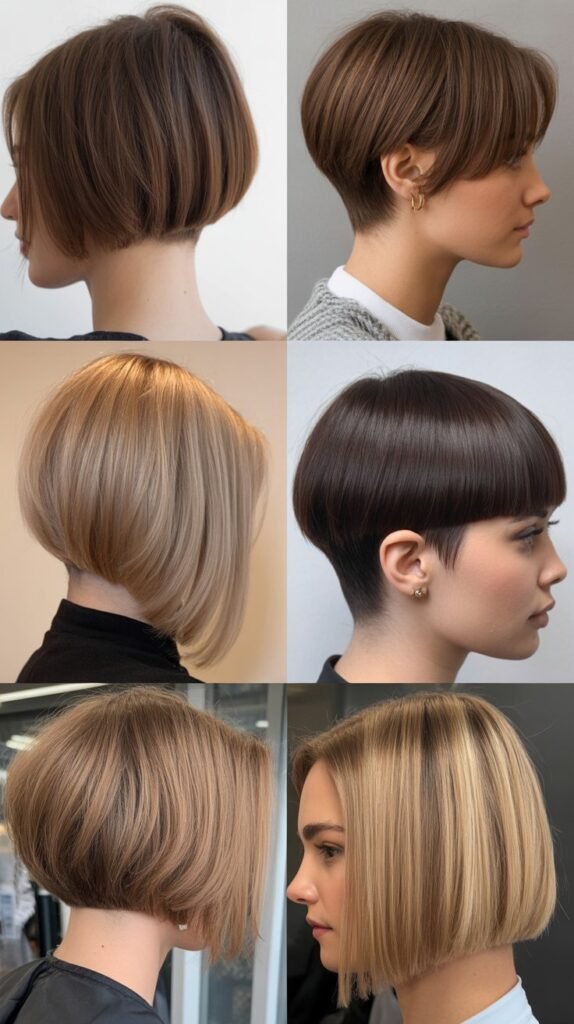  Blunt Cut with Stacked Nape