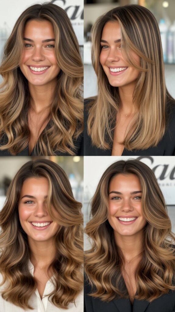 Money Piece Caramel Highlights