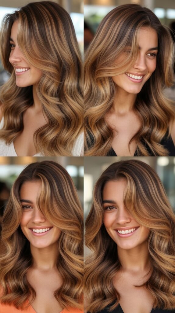 Honey Caramel Balayage for Warm Glow