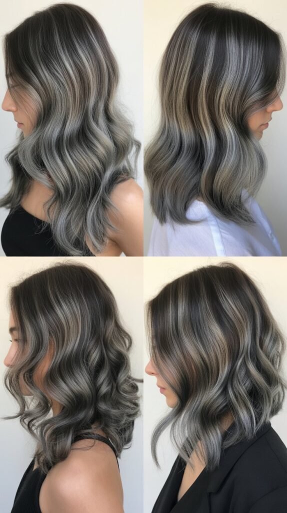 Smoky Gray Balayage
