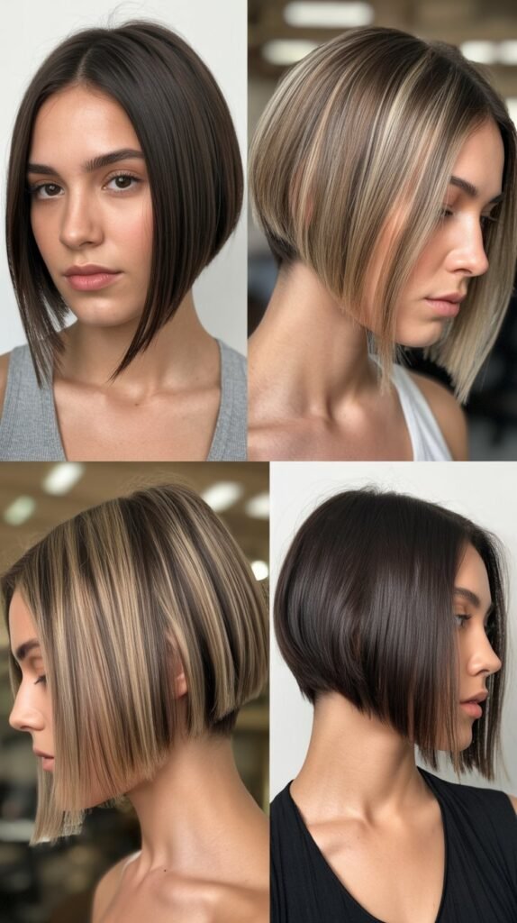 Angled Bob with Longer Front Pieces