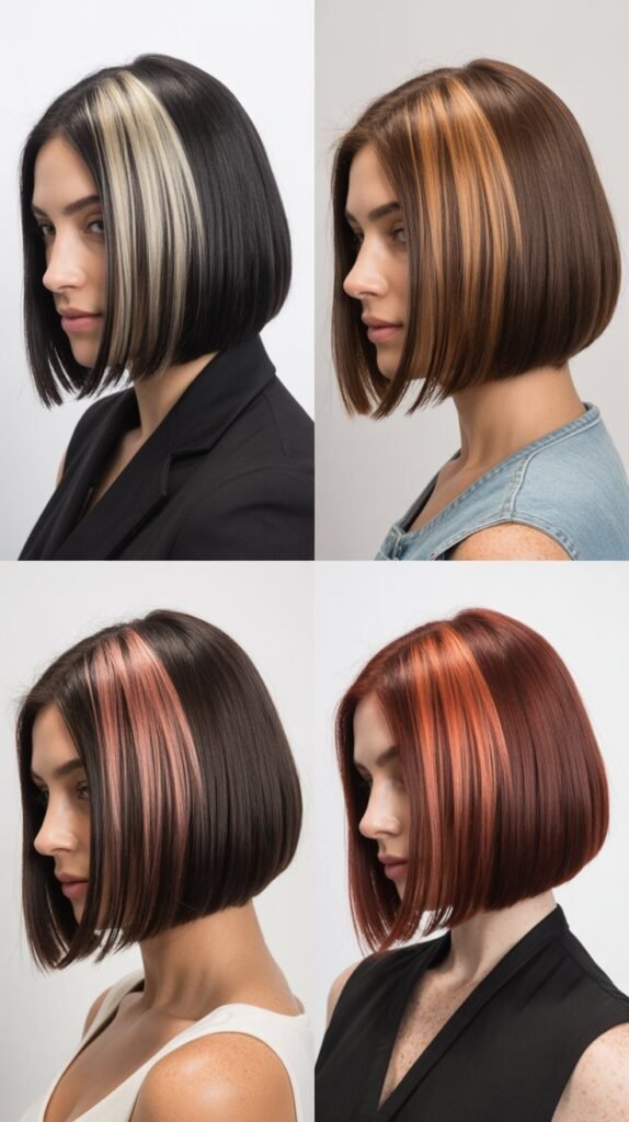  The Blunt Cut with Money Pieces