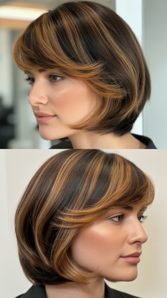 Side Fringe with Graduated Face-Framing Layers