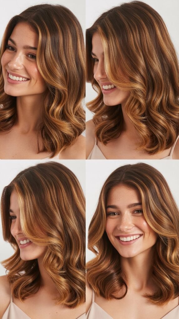  Caramel Highlights on Fine Hair