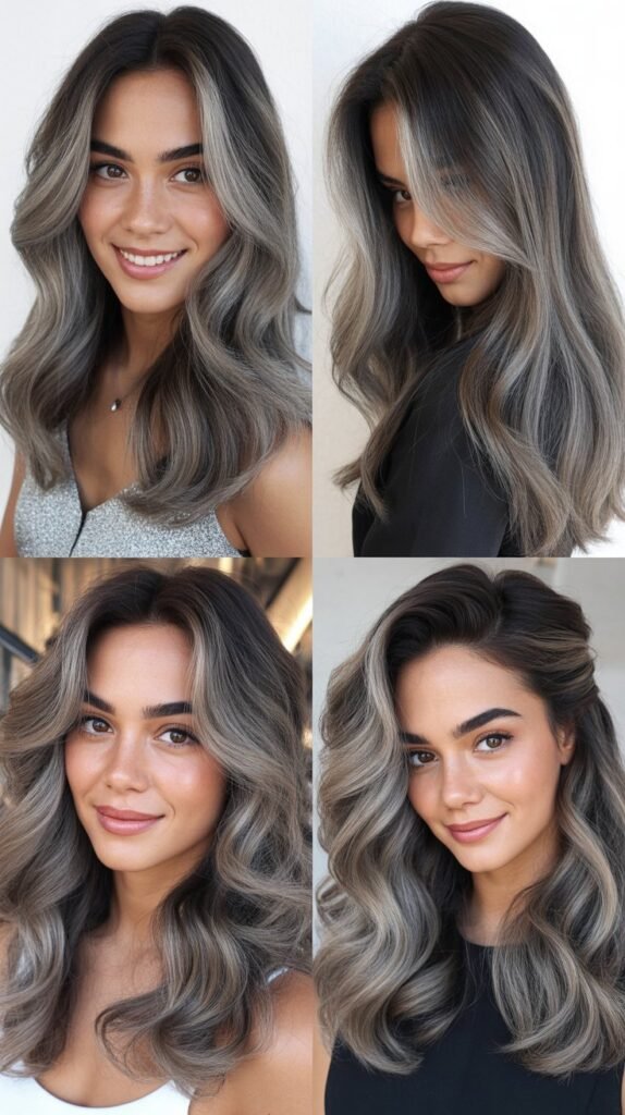 Smoky Gray Balayage