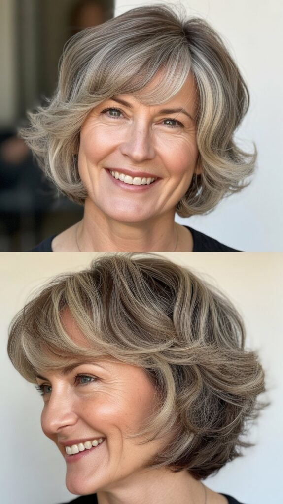 Tousled Bob with Textured Bangs