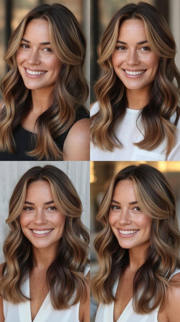 Caramel Highlights with Chocolate Lowlights