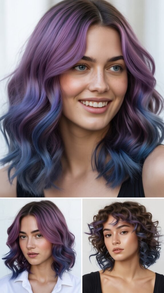  Violet Root Shadow With Blue Ends