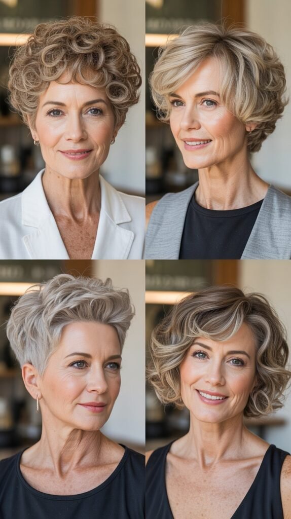  Short Curly Cut with Nape Detail