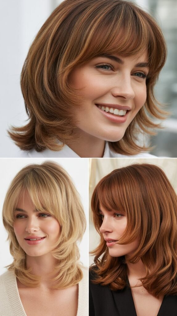 Preventing and Repairing Damage in Layered Hair With Bangs