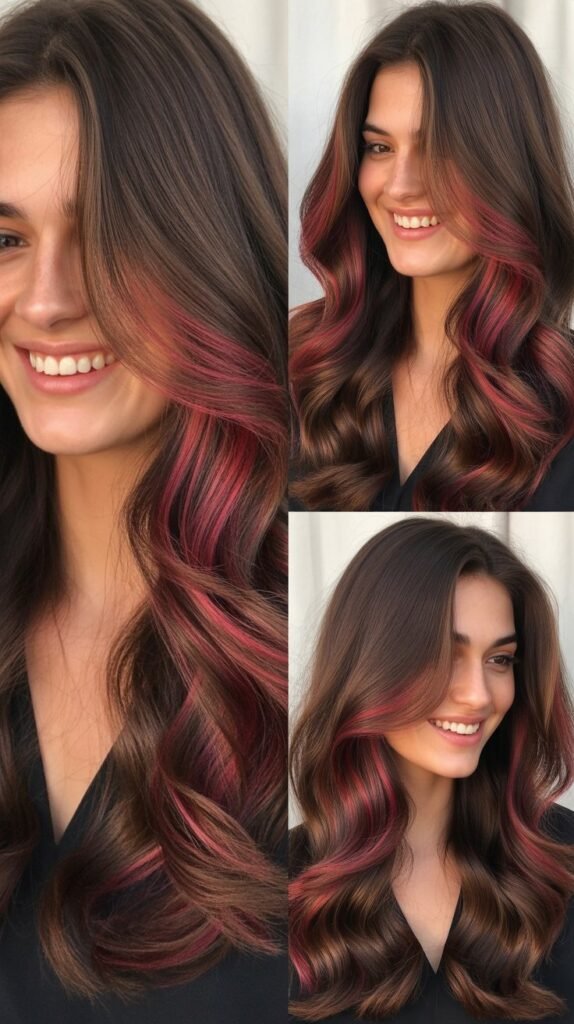 Chocolate Cherry Balayage