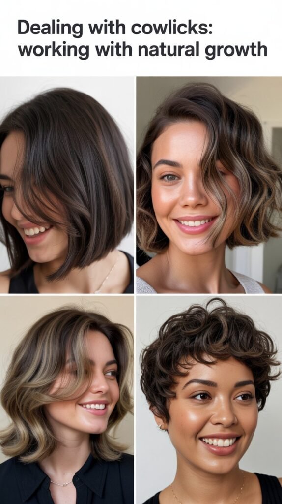 Dealing with Cowlicks: Working with Natural Growth