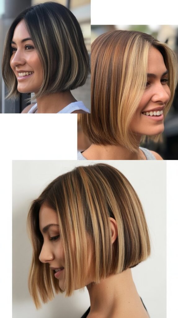  Blunt Cut With Shadow Root Maintenance