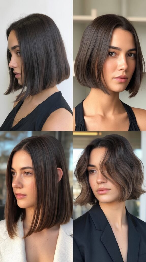 Precision Blunt With Deep Side Part