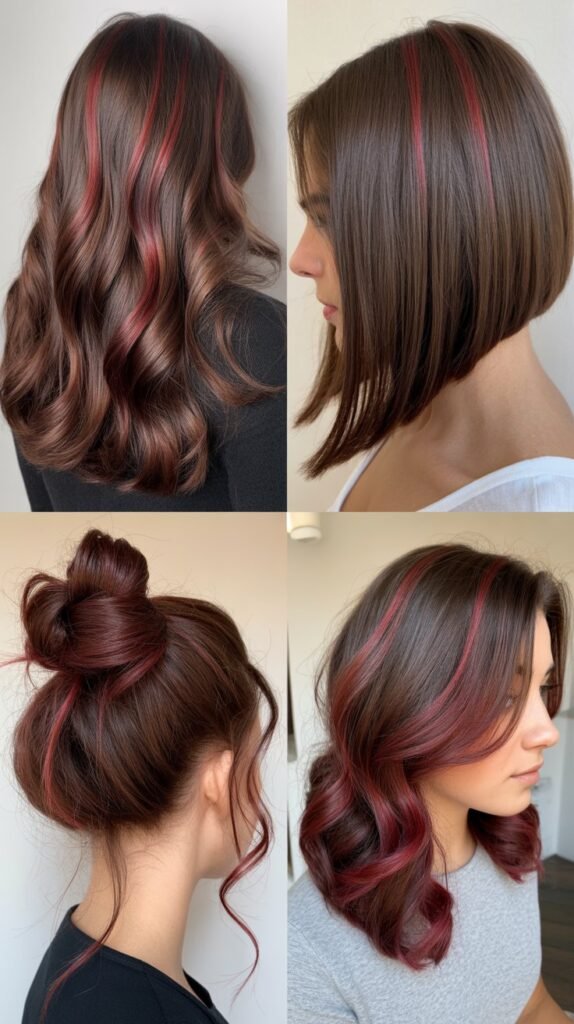 Chocolate Cherry Lowlights and Highlights