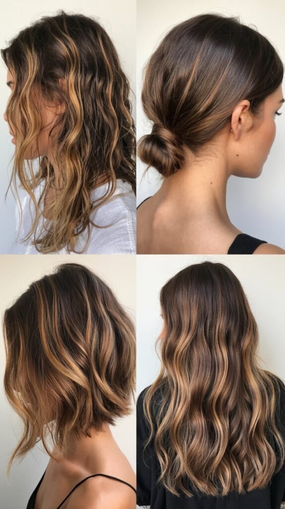 Caramel Highlights for Damaged Hair