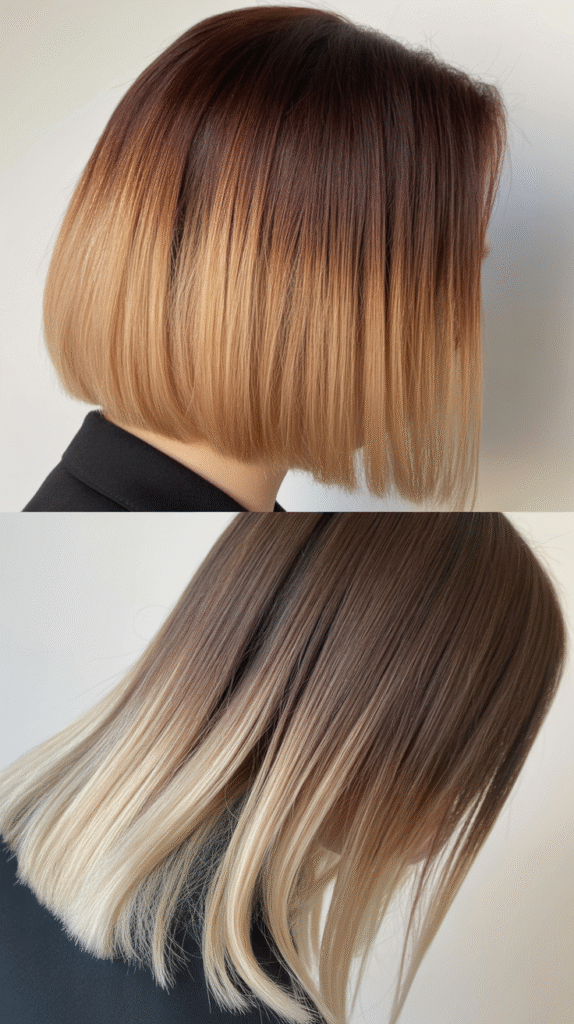  Blunt Cut With Root Shadow