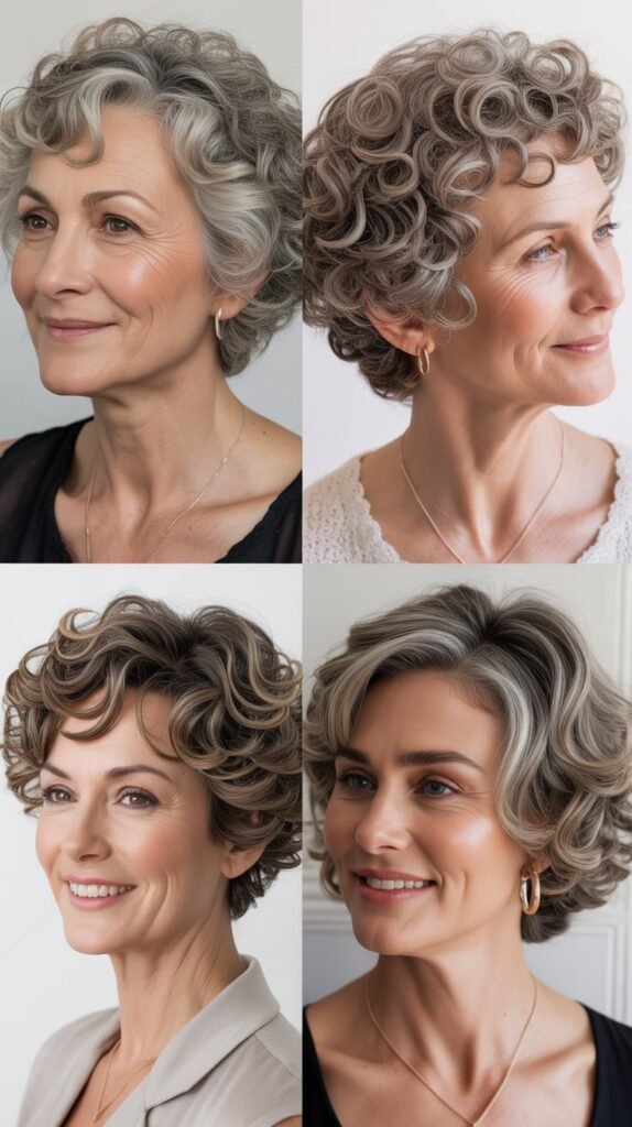 Short Curly Layers with Lifted Crown