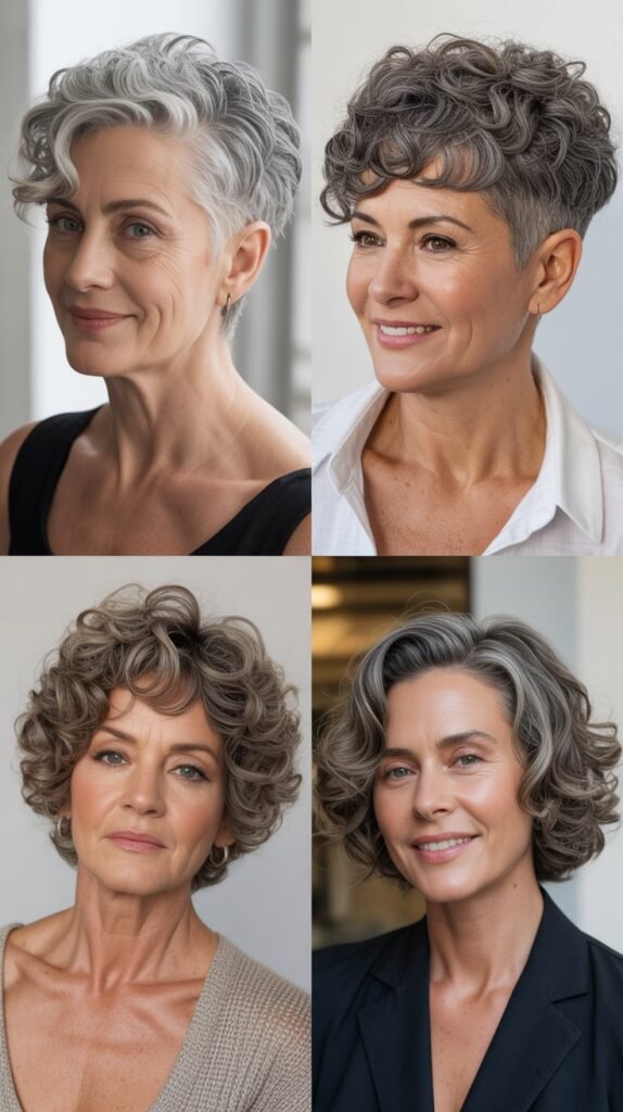 Textured Curly Undercut with Top Volume