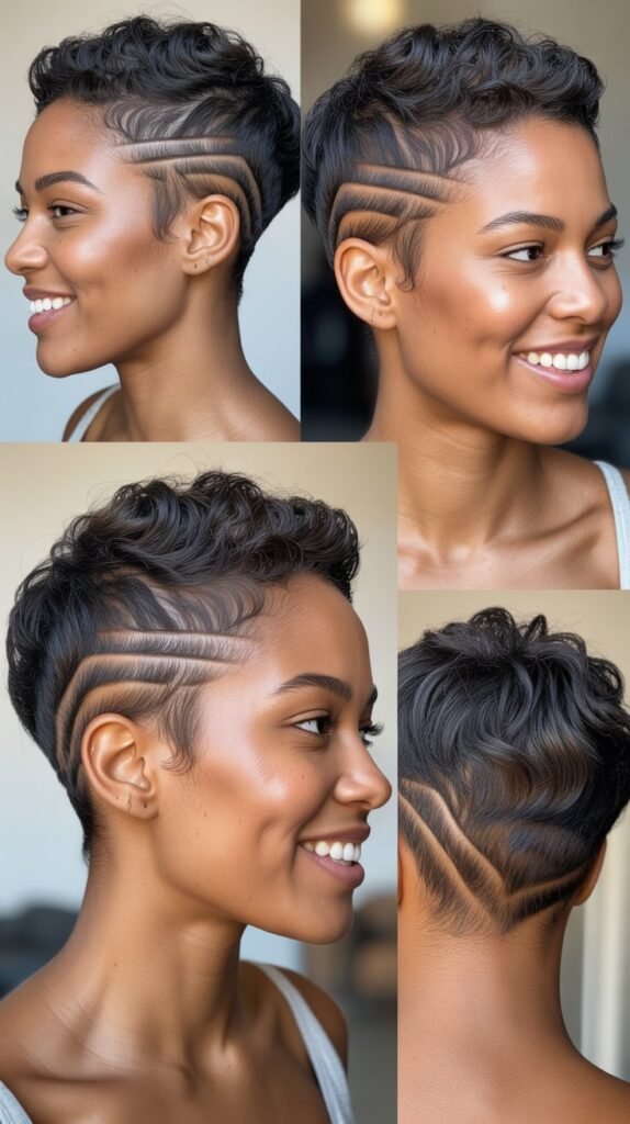 Pixie with Textured Undercut Reveal