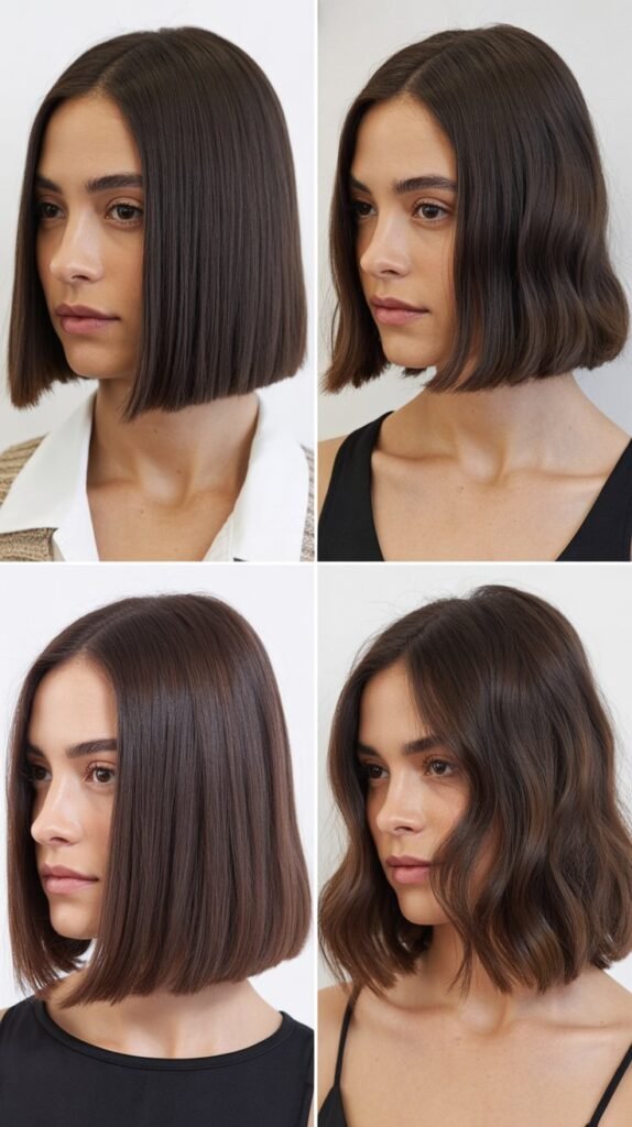 The Blunt Lob with Center Part