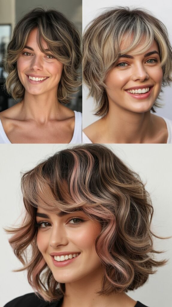 Shag with Peek-a-Boo Highlights