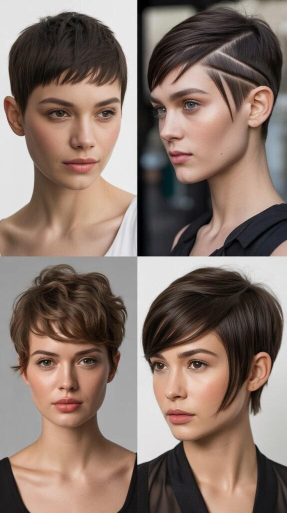 Pixie With Undercut And Asymmetric Fringe