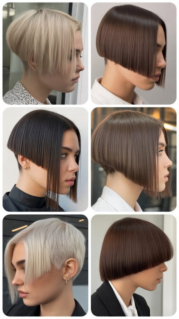 Blunt Cut with Inverted Bob Angle