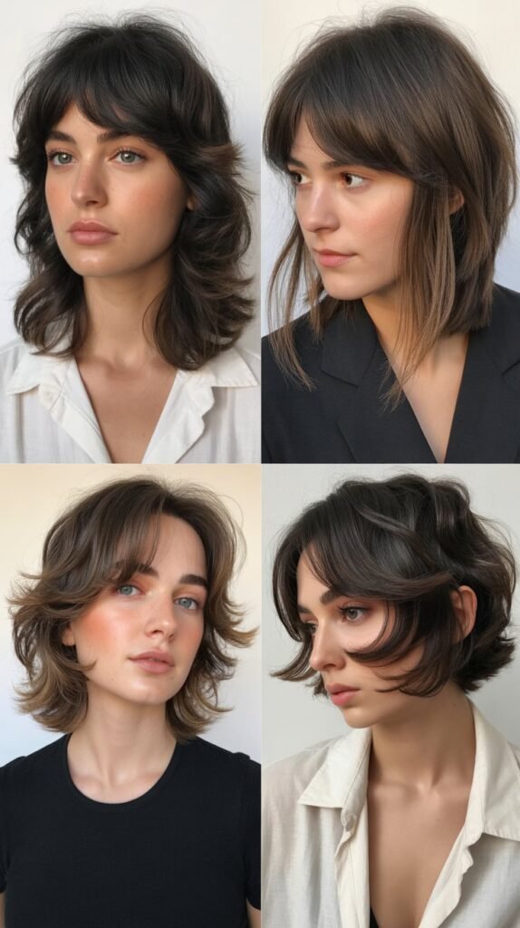 Piecey Wispy Bangs With Shattered Layers