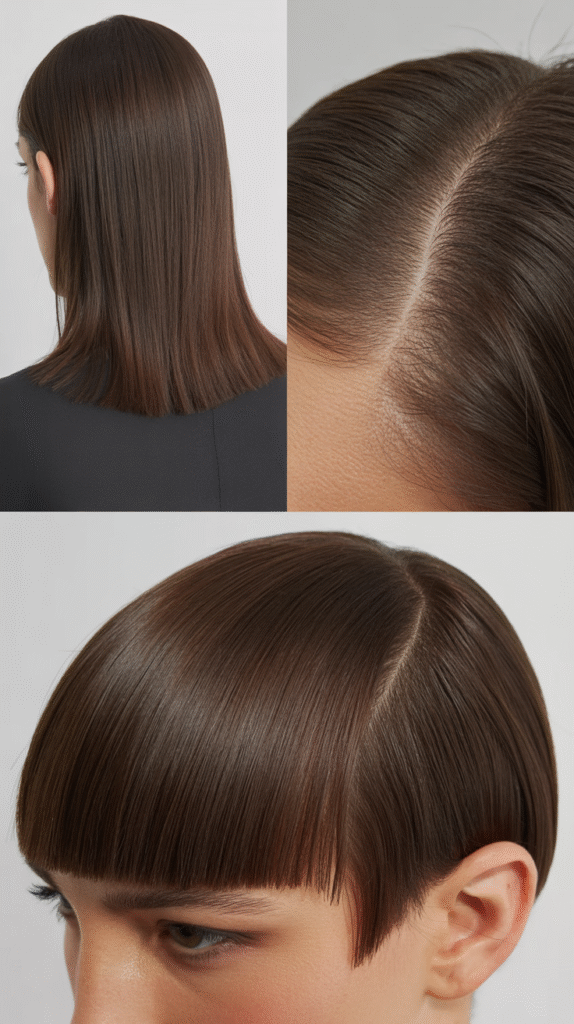 Blunt Cut With Beveled Edges