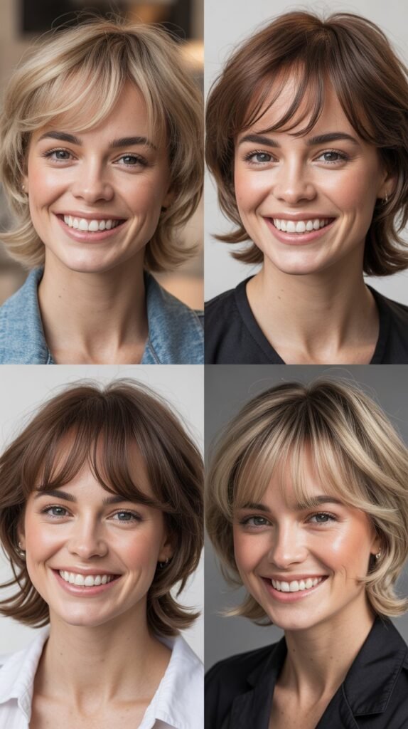  Wispy Peek-a-Boo Bangs With Hidden Layers