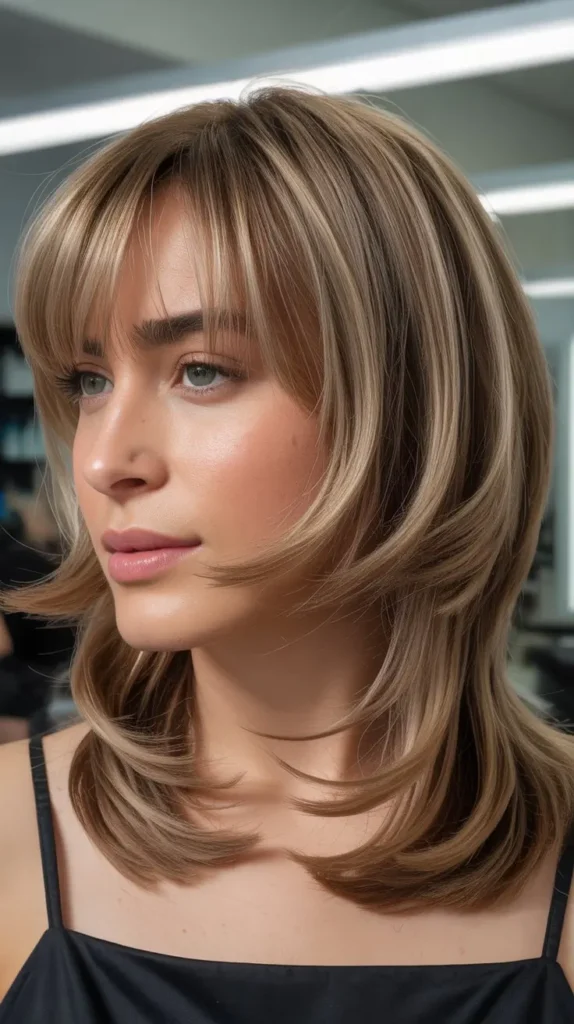 Graduated Wispy Bangs With Slide-Cut Layers