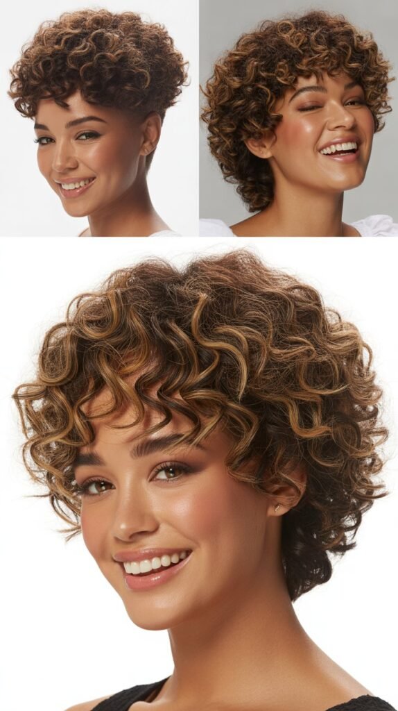 Layered Curly Mohawk