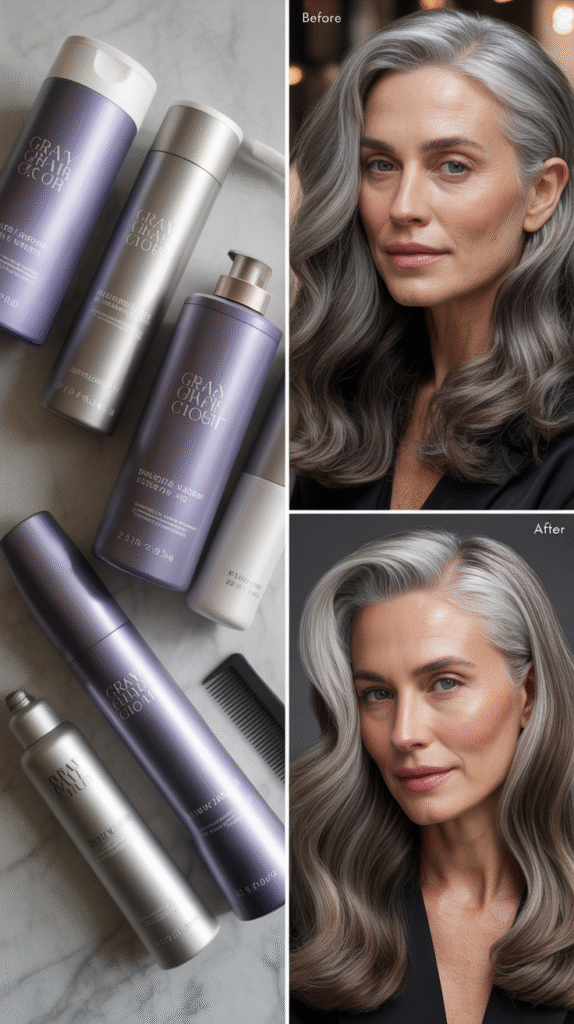 Styling Products for Medium Gray Hair