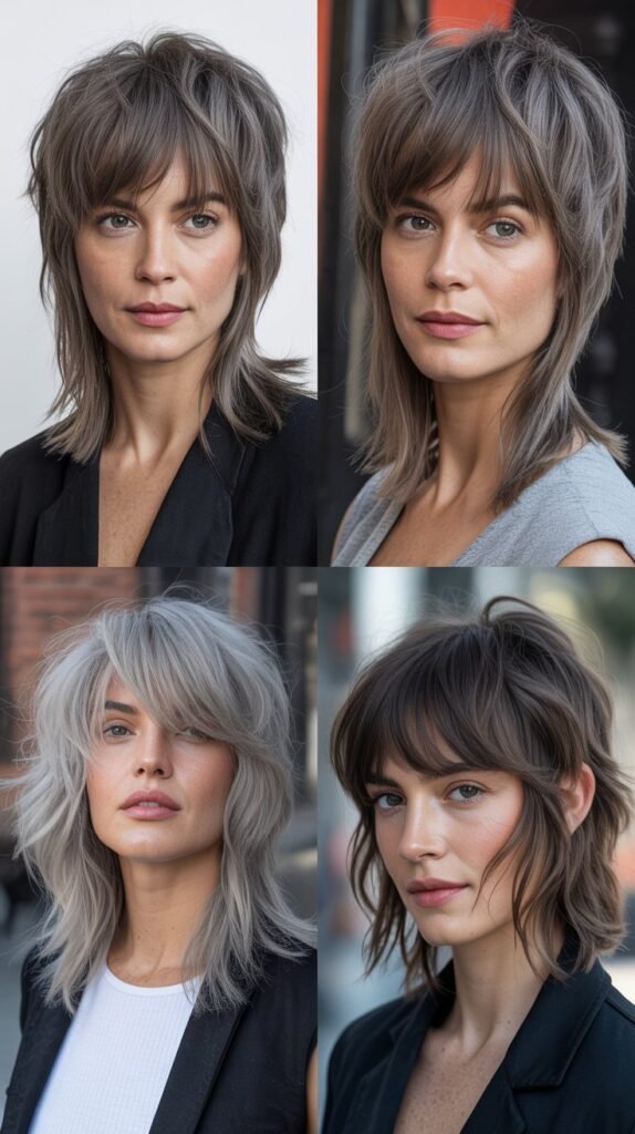  Choppy Collarbone Cut with Piecey Fringe