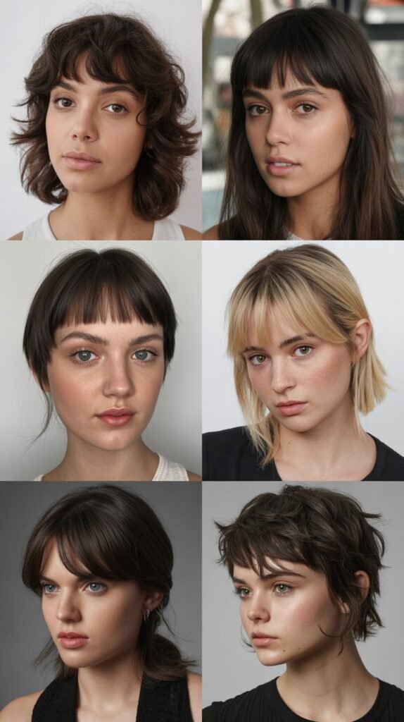 Comparing Wispy Bangs to Other Bang Styles