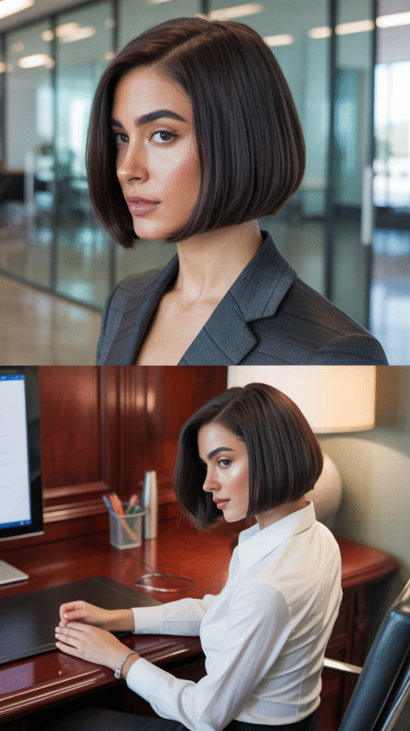 Blunt Cut for Professional Settings