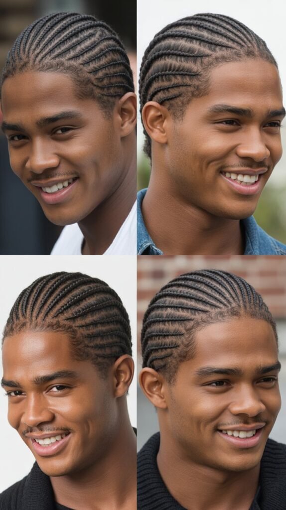 Classic Straight-Back Cornrows