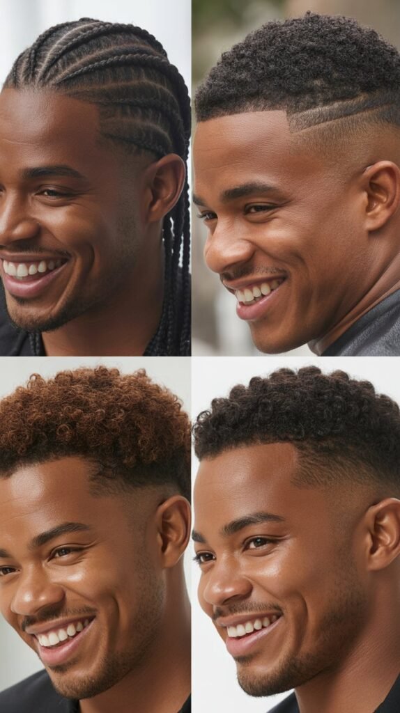 Cornrows with High Top Fade