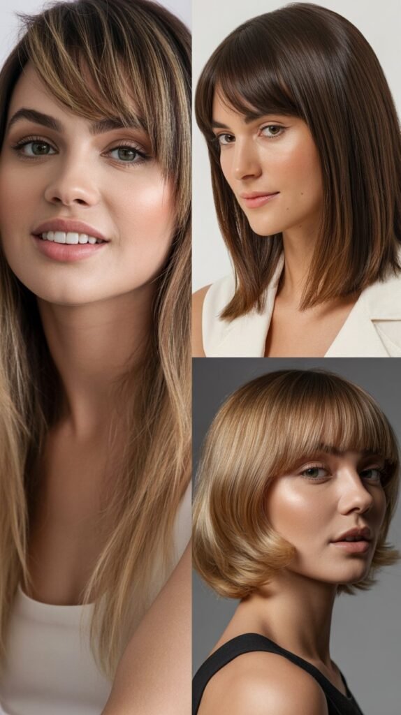 Wispy Bangs for Straight Hair: Sleek Sophistication