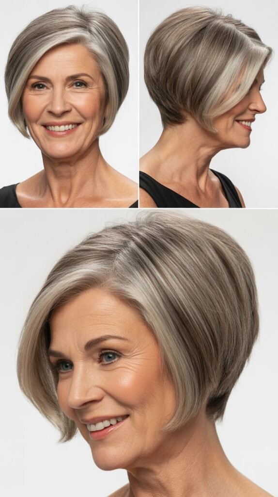  Inverted Bob with Dramatic Angle