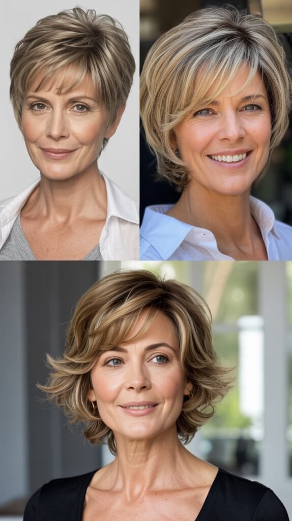 Short Layered Cut for Fine Hair