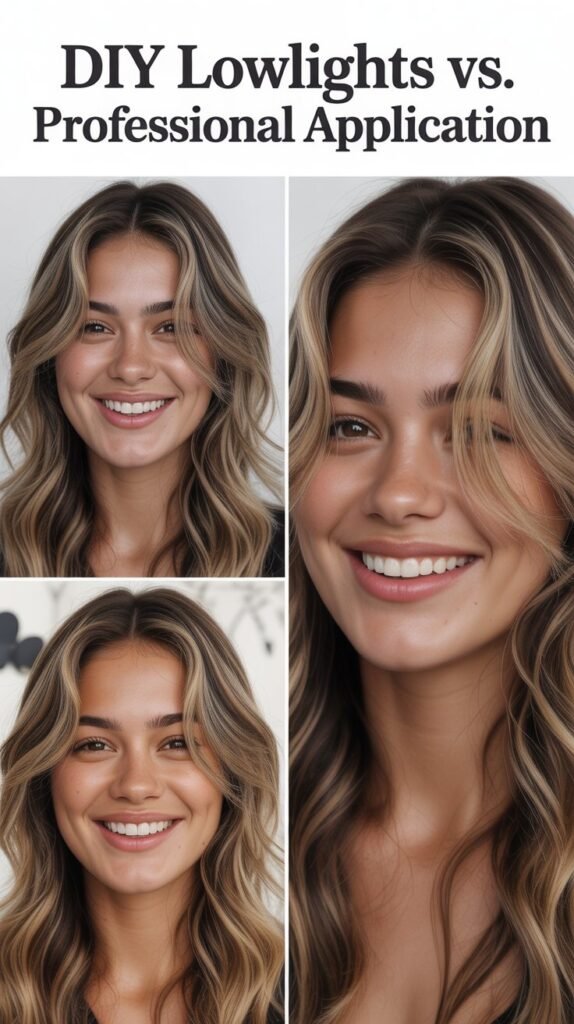 DIY Lowlights vs. Professional Application