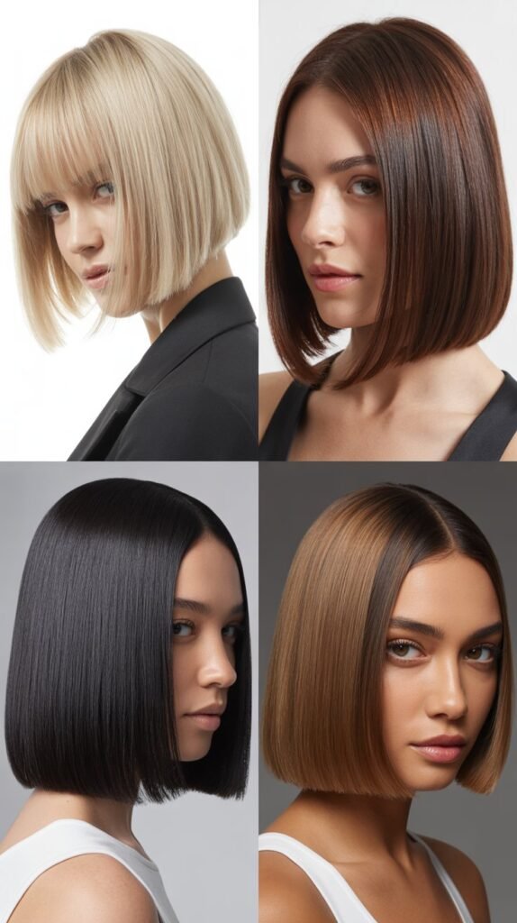  The Sleek Straight Blunt Cut