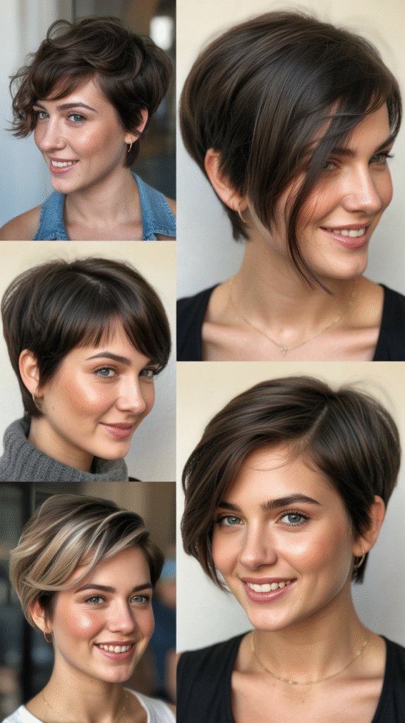 Pixie with Forward-Swept Fringe: Directional Drama